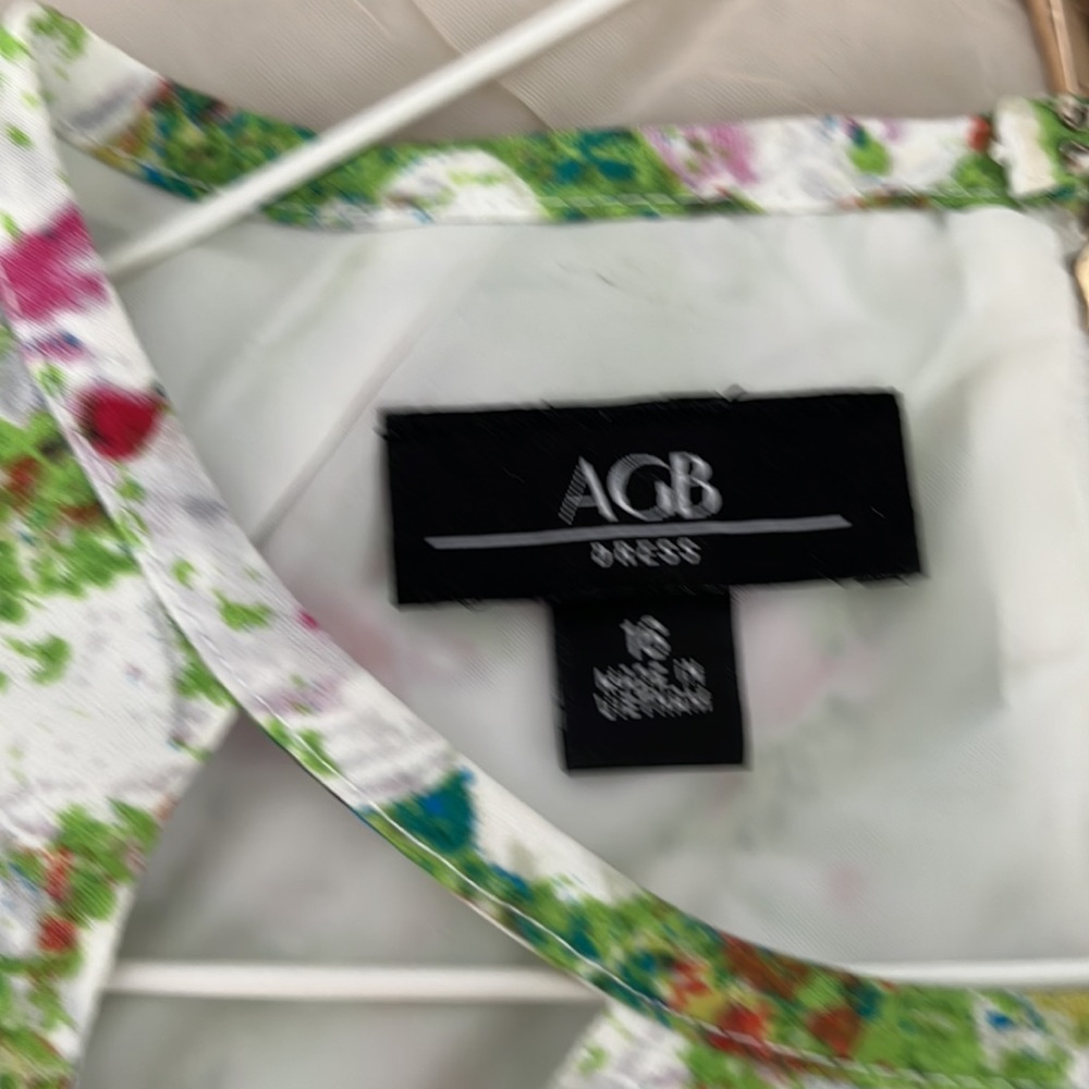 Floral print dress. Size 16. AGB   Flared skirt - Picture 7 of 9